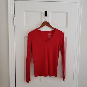 Sale! Gap Red Long Sleeve Tee Size Medium